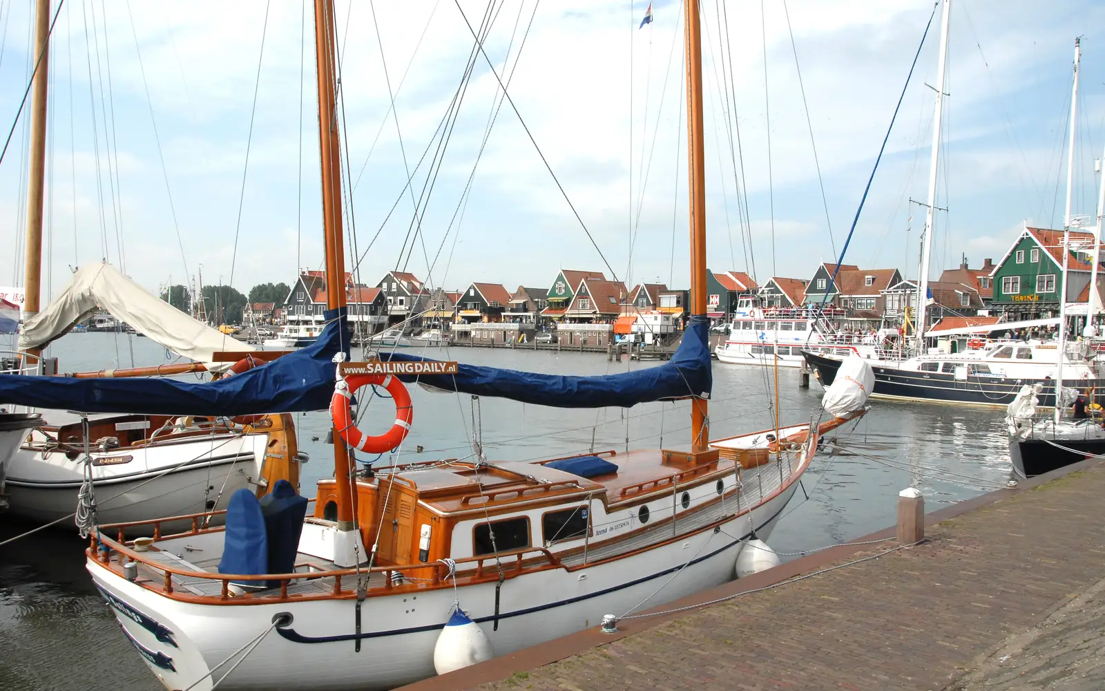 Stadsgezicht van Volendam